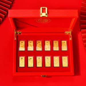 黄金礼品套装 元宝金条金币 婚嫁黄金礼物